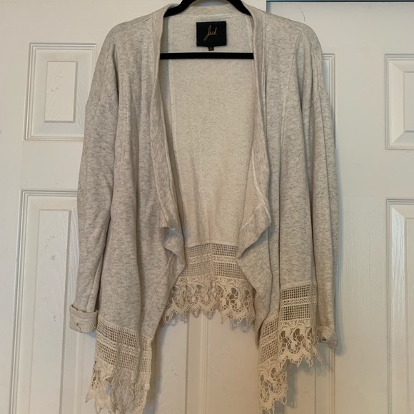 Jack by BB Dakota Crochet Trim Cardigan - Picture 3 of 7